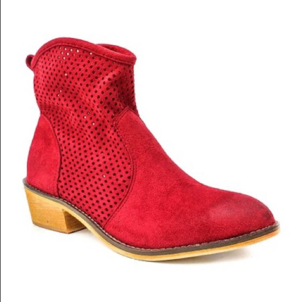 Mi.iM Red Breach Vegan Bootie